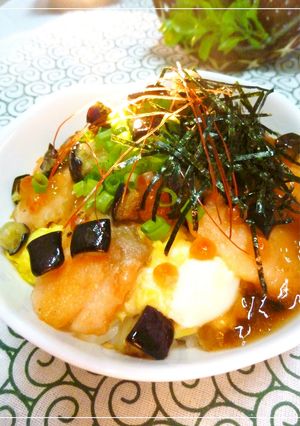 ポン酢ジュレで秋の丼　～鮭といくら　-レシピのメイン写真