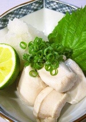 生鮭白子の湯引き~みぞれ添え-レシピのメイン写真