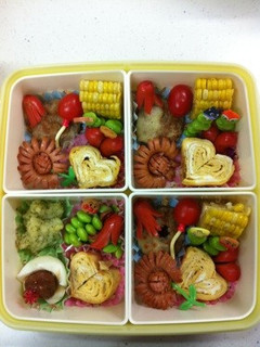 2011年 運動会のお弁当(二段お重)-レシピのメイン写真