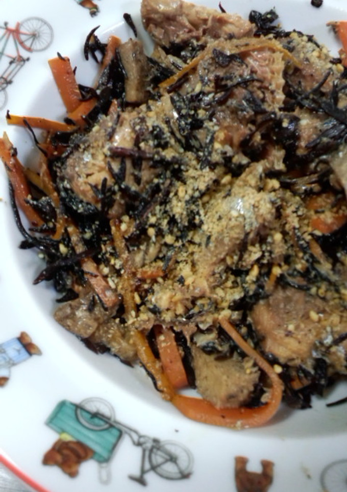 激ウマ!!秋刀魚とひじきの煮-レシピのメイン写真