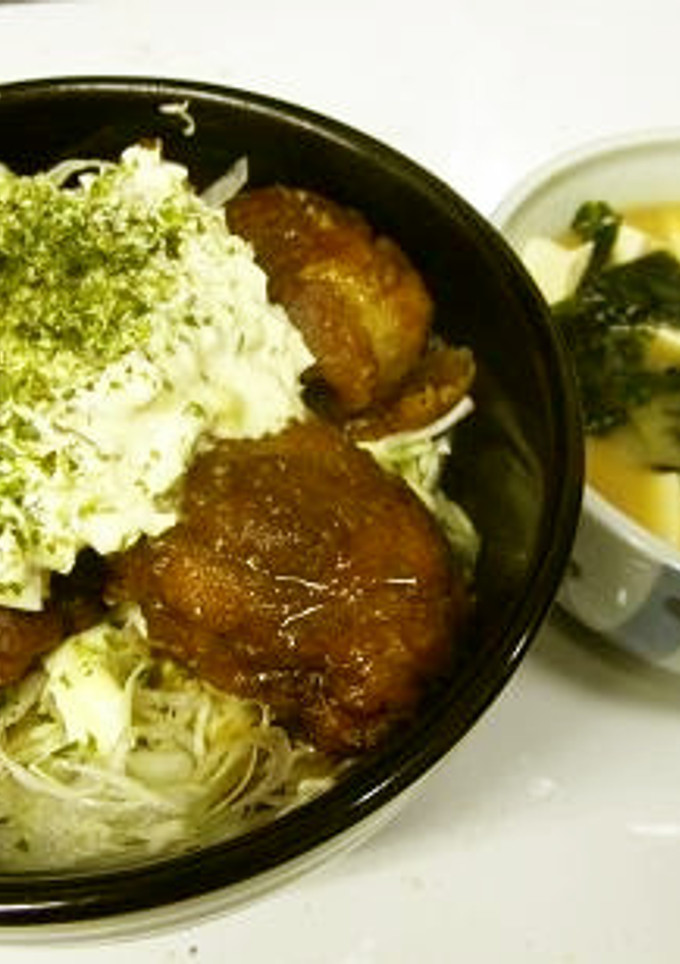 鶏の唐揚げ丼　チキン丼　タルタルソース　-レシピのメイン写真