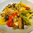 夏野菜のネギソースかけ