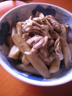 鶏肉とまいたけとゴボウの煮物-レシピのメイン写真