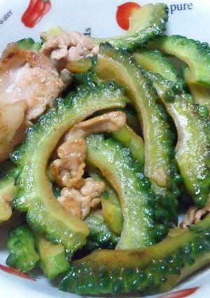 ゴーヤと豚肉のダシダ炒め-レシピのメイン写真