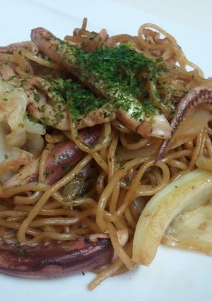 柔らかイカ☆ソース焼きそば-レシピのメイン写真