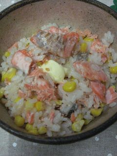 ❤鮭とコーンの炊き込みご飯❤-レシピのメイン写真