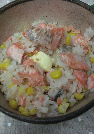 ❤鮭とコーンの炊き込みご飯❤-レシピのメイン写真