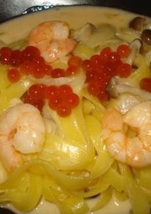 うにクリームパスタ~イクラ添え-レシピのメイン写真