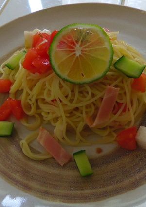 かぼすダブルパスタ-レシピのメイン写真