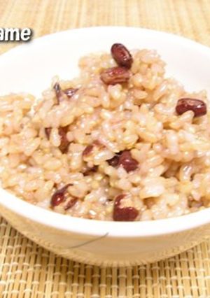 玄米小豆ご飯（赤飯風）-レシピのメイン写真