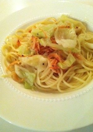 桜えびとキャベツのスパゲッティ-レシピのメイン写真