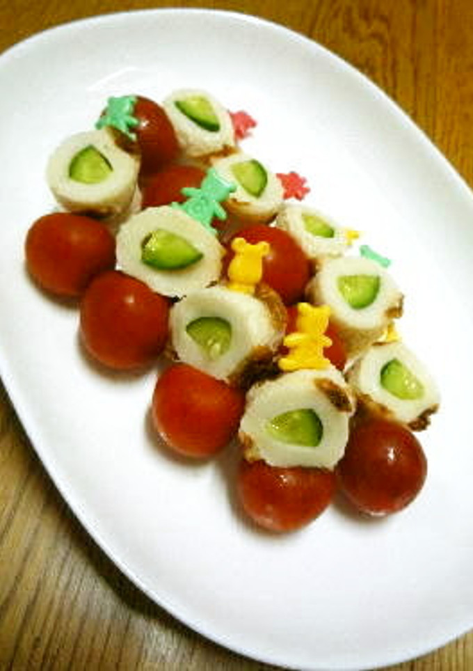 ちくわ＆きゅうり＆ミニトマトの串刺し-レシピのメイン写真