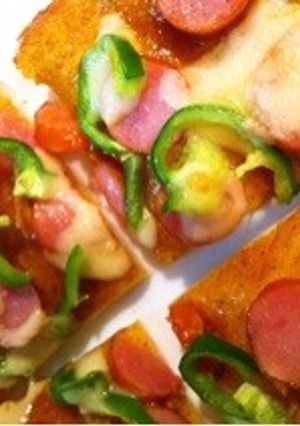カレーピザトースト-レシピのメイン写真
