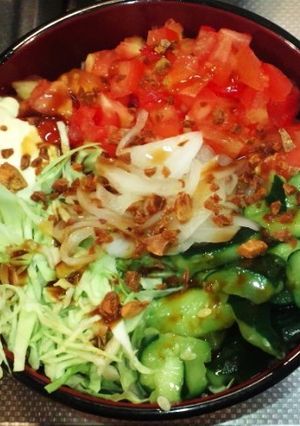サラダ丼-レシピのメイン写真