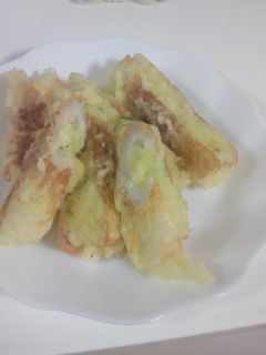 ポテサラ入りちくわの天ぷら-レシピのメイン写真