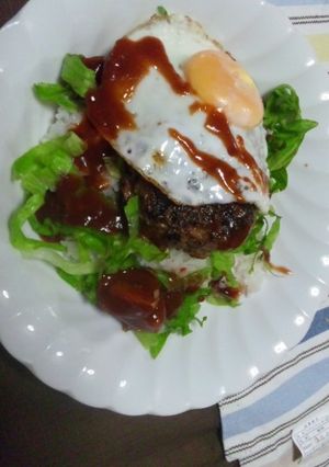 簡単!!ﾛｺﾓｺ丼-レシピのメイン写真