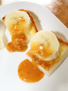 朝食にキャラメル&バナナシナモントースト-レシピのメイン写真