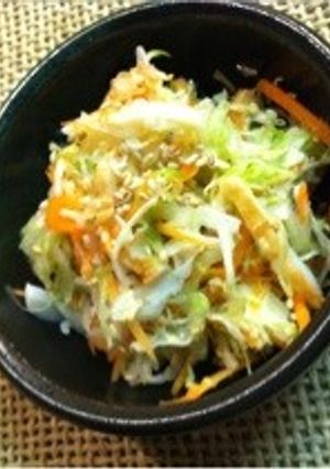 塩揉みキャベツのサラダ☆ごま油風味♪-レシピのメイン写真