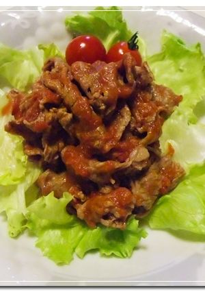 簡単♪美味しい☆牛肉の和風トマト和え☆-レシピのメイン写真