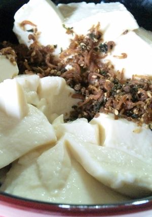 超簡単！ちりめん山椒とお豆腐丼☆-レシピのメイン写真