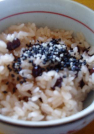 ヘルシー！炊飯器で簡単お赤飯-レシピのメイン写真