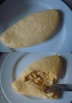 小鍋でプレーンオムレツ-レシピのメイン写真