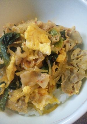 簡単！豚キムチ丼-レシピのメイン写真