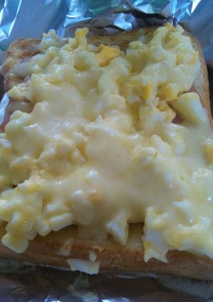 チーズとろ〜りタマゴサラダトースト-レシピのメイン写真