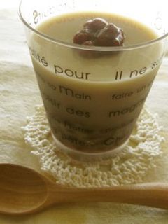 ヘルシーなおやつ♪ 簡単豆乳小豆プリン-レシピのメイン写真
