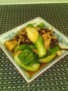 タニタさんに学べ【サブ】青梗菜ときのこ煮-レシピのメイン写真