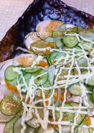 ヘルシーダイエット/鶏ハムのカルパッチョ-レシピのメイン写真
