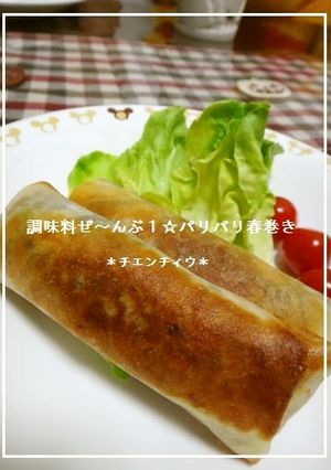 調味料ぜ～んぶ１☆パリパリ春巻き-レシピのメイン写真