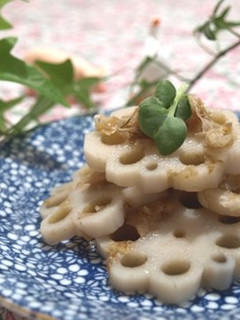 サッパリほっこりれんこんの梅おかか煮-レシピのメイン写真