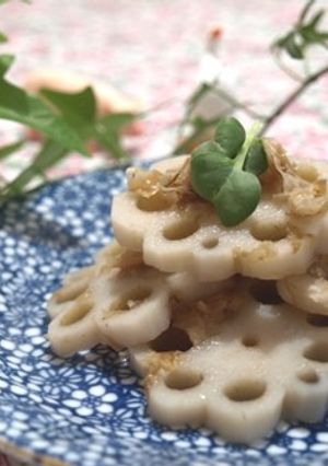 サッパリほっこりれんこんの梅おかか煮-レシピのメイン写真