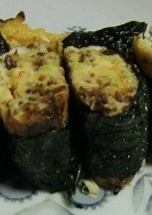 ちりめん山椒＋塩昆布入り卵焼きをお弁当に-レシピのメイン写真