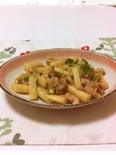 鶏肉と長芋の炒めもの-レシピのメイン写真
