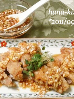 チキンタツタ揚げ甘葱ソースがけ-レシピのメイン写真