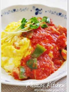 具沢山トマトソースのオムライス♪-レシピのメイン写真
