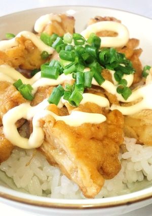 超簡単☆早い！残った唐揚げでチキン南蛮丼-レシピのメイン写真