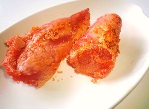 ご飯のお共に♪レア焼きたらこ（明太子）-レシピのメイン写真