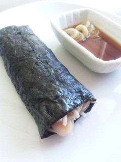お蕎麦と生姜の海苔巻き-レシピのメイン写真
