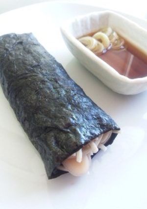 お蕎麦と生姜の海苔巻き-レシピのメイン写真
