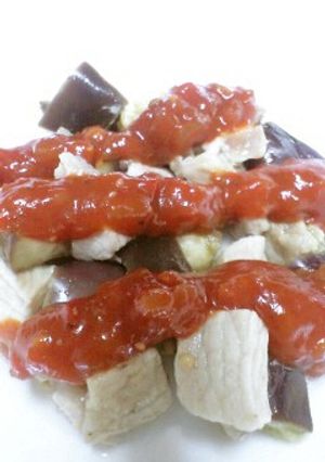 キューピートマトと野菜のタルタルで豚ナス-レシピのメイン写真