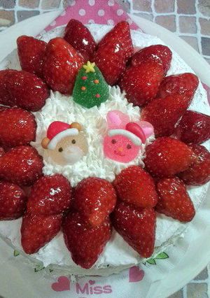 いちごたっぷりケーキＸｍａｓ　Ｖｅｒ-レシピのメイン写真