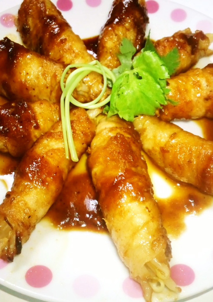 簡単☆焼き肉のタレでもやしの豚肉巻き-レシピのメイン写真