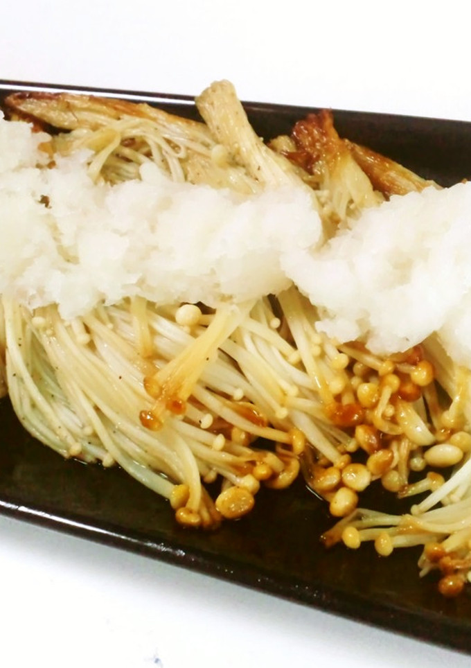 簡単♪居酒屋風えのきの鉄板焼き☆おろし乗-レシピのメイン写真