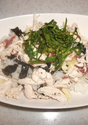 ごま油香る☆鶏ささみ丼-レシピのメイン写真