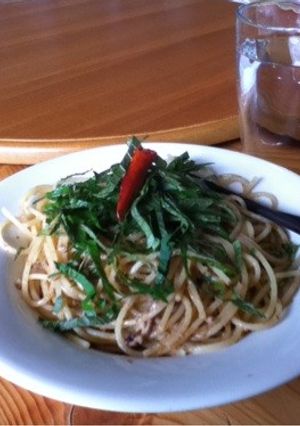 塩辛パスタ-レシピのメイン写真