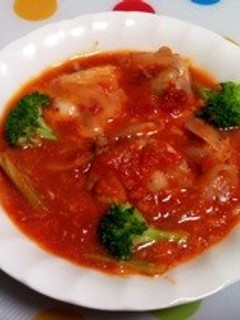 鶏もも肉のトマト煮込み-レシピのメイン写真