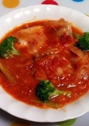 鶏もも肉のトマト煮込み-レシピのメイン写真